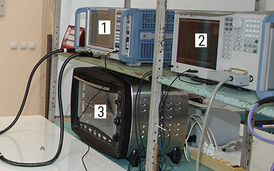 Вид экспериментальной установки для измерений в диапазоне 20 Гц