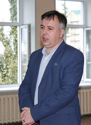 И.о. ректора ОмГПУ Г.В. Косяков на открытии Всероссийского экономического диктанта 