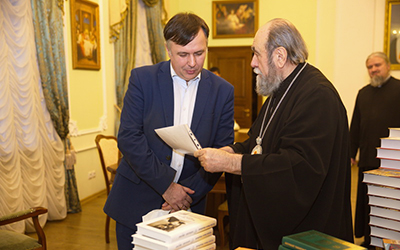 встреча митрополита Омского и Таврического Владимира и и.о. ректора ОмГПУ Г.В. Косякова