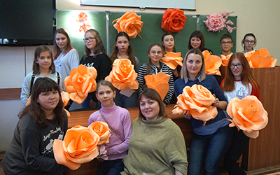 цветы из изолина