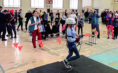 На соревнованиях среди обучающихся образовательных организаций