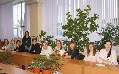 Встреча омской молодежи с известным тележурналистом, главным редактором Омской телевизионной компании Татьяной Шкириной