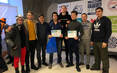 Первое место в турнире в валенках и второе место в турнире по мини-футболу