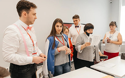 студенты ОмГПУ на олимпиаде по педагогике