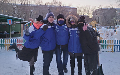 снежный десант ОмГПУ
